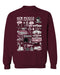 New Mexico State Aggies Vive La Fete Impressions Maroon Cotton Crewneck Sweatshirt for Women