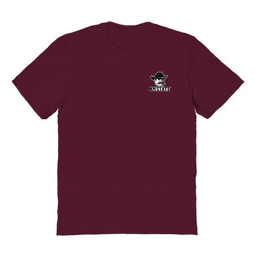 New Mexico State Aggies Vive La Fete Impressions Artwork Maroon Womens Cotton Tshirt