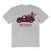 New Mexico State Aggies Hand Sketched Vive La Fete Impressions Truck Grey T-shirt for Women