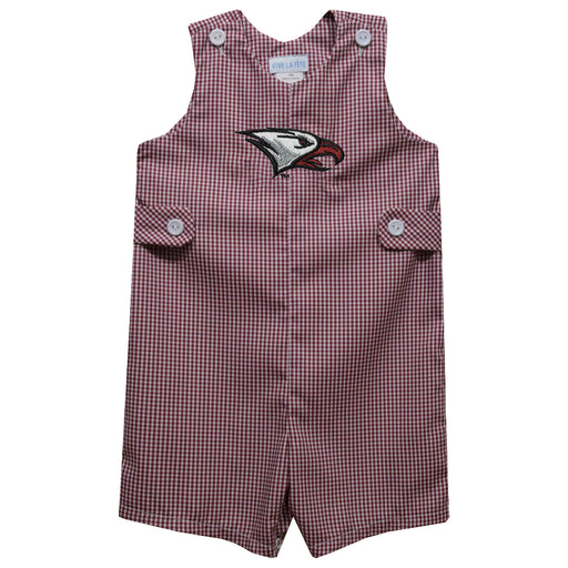 North Carolina Central Eagles Embroidered Maroon Gingham Boys Jon Jon