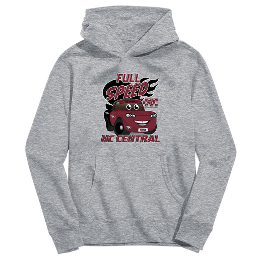 North Carolina Central Eagles Full Speed Heather Grey Cotton Youth Hoodie