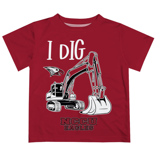 North Carolina Central Eagles Vive La Fete Excavator Boys Game Day Maroon Short Sleeve Tee