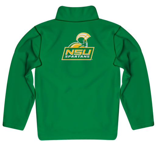 Norfolk State Spartans Vive La Fete Game Day Solid Green Quarter Zip Pullover Sleeves - Vive La Fête - Online Apparel Store