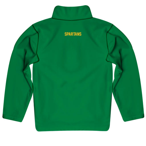 Norfolk State Spartans Vive La Fete Logo and Mascot Name Womens Green Quarter Zip Pullover - Vive La Fête - Online Apparel Store