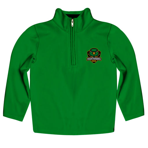 Northern Virginia NightHawks NOVA Vive La Fete Game Day Solid Green Quarter Zip Pullover Sleeves
