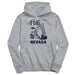 University of Nevada Reno Wolfpack Excavator Heather Grey Cotton Youth Hoodie