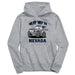 University of Nevada Reno Wolfpack On My Way Monster Truck Heather Grey Cotton Youth Hoodie