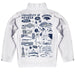 University of Nevada Reno Wolfpack Hand Sketched Vive La Fete Impressions Artwork White Boys Quarter Zip Pullover V1 - Vive La Fête - Online Apparel Store
