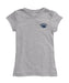 University of Nevada Reno Wolfpack Hand Sketched Vive La Fete Impressions Artwork Grey Girls Cotton Short Sleeve Tee