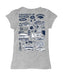 University of Nevada Reno Wolfpack Hand Sketched Vive La Fete Impressions Artwork Grey Girls Cotton Short Sleeve Tee - Vive La Fête - Online Apparel Store