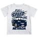 University of Nevada Reno Wolfpack Vive La Fete Toy Racing Car Boys Game Day White Short Sleeve Tee