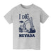 University of Nevada Reno Wolfpack Vive La Fete Excavator Heather Grey Cotton Short Sleeve Tee