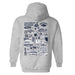 University of Nevada Reno Wolfpack Hand Sketched Artwork Cotton Fleece Women Hoodie - Vive La Fête - Online Apparel Store