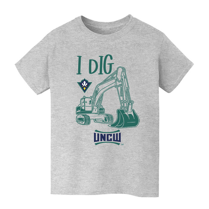 University of North Carolina Seahawks UNCW Vive La Fete Excavator Heather Grey Cotton Short Sleeve Tee