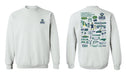 University of North Carolina Seahawks UNCW Hand Sketched Vive La Fete Impressions Artwork Navy Crew Neck Sweatshirt for - Vive La Fête - Online Apparel Store