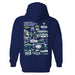 UNC Wilmington Seahawks UNCW Hand Sketched Vive La Fete Impressions Artwork Navy Cotton Fleece Long Sleeve Hoodie - Vive La Fête - Online Apparel Store