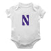 Northwestern Wildcats Cotton Short Sleeve Bodysuit White