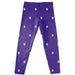Northwestern Wildcats Vive La Fete Girls Game Day All Over Logo Elastic Waist Classic Play Purple Leggings Tights