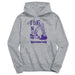 Northwestern Wildcats Excavator Heather Grey Cotton Youth Hoodie