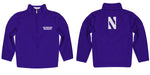Northwestern University Wildcats Vive La Fete Game Day Solid Purple Quarter Zip Pullover Sleeves - Vive La Fête - Online Apparel Store