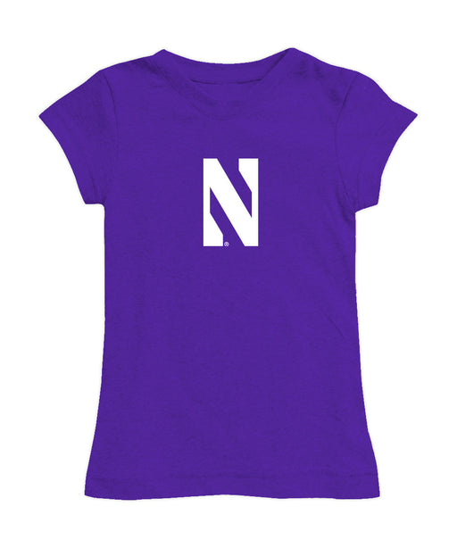 Northwestern Wildcats Girl´s Fitted Cotton T-shirt Purple