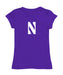 Northwestern Wildcats Girl´s Fitted Cotton T-shirt Purple