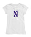 Northwestern Wildcats Girl´s Fitted Cotton T-shirt White