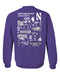 Northwestern Wildcats Hand Sketched Artwork Purple Crewneck Sweatshirt for Women - Vive La Fête - Online Apparel Store