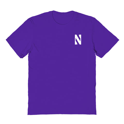 Northwestern Wildcats Vive La Fete Impressions Artwork Purple Womens Cotton Tshirt