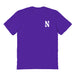 Northwestern Wildcats Vive La Fete Impressions Artwork Purple Womens Cotton Tshirt