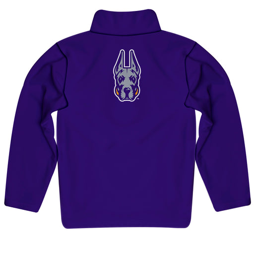University at Albany Great Danes UALBANY  Vive La Fete Game Day Solid Gray Quarter Zip Pullover Sleeves - Vive La Fête - Online Apparel Store
