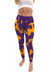 University at Albany Great Danes UALBANY  Vive La Fete Paint Brush Logo on Waist Women Purple Yoga Leggings