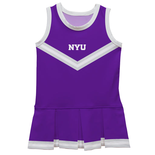 New York Violets Vive La Fete Game Day Purple Sleeveless Cheerleader Dress