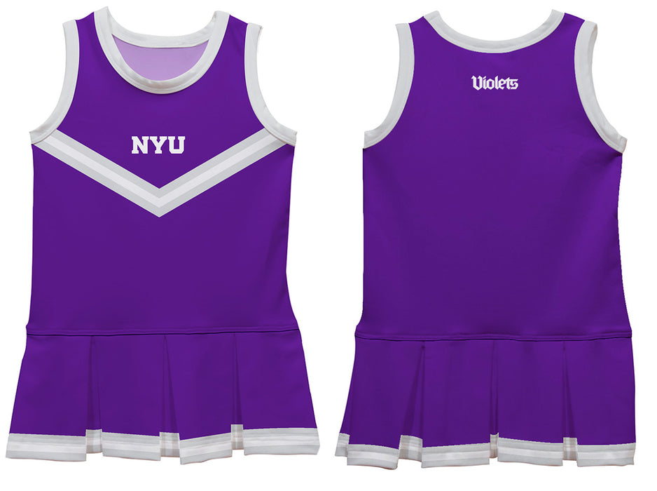 New York Violets Vive La Fete Game Day Purple Sleeveless Cheerleader Dress - Vive La Fête - Online Apparel Store