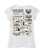 Oakland Golden Grizzlies Hand Sketched Vive La Fete Impressions Artwork White Girls Cotton Short Sleeve Tee - Vive La Fête - Online Apparel Store