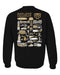 Oakland Golden Grizzlies Hand Sketched Artwork Black Crewneck Sweatshirt for Women - Vive La Fête - Online Apparel Store