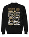 Oakland Golden Grizzlies Vive La Fete Impressions Black Cotton Crewneck Sweatshirt for Women