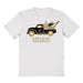 Oakland Golden Grizzlies Hand Sketched Vive La Fete Impressions Truck White T-shirt for Women