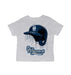Old Dominion Monarchs Original Dripping Baseball Helmet Grey Cotton T-Shirt  by Vive La Fete