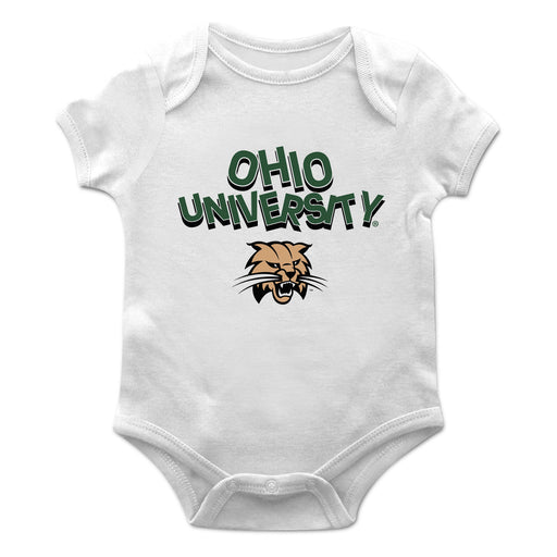 Ohio University Bobcats Vive La Fete Infant Game Day White Short Sleeve Bodysuit