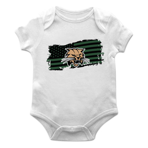 Ohio University Bobcats Vive La Fete Infant Game Day White Short Sleeve Bodysuit
