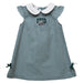 Ohio University Bobcats Embroidered Hunter Green Gingham A Line Dress