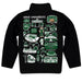 Ohio University Bobcats Hand Sketched Vive La Fete Impressions Artwork Black Boys Quarter Zip Pullover V1 - Vive La Fête - Online Apparel Store