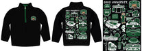 Ohio University Bobcats Hand Sketched Vive La Fete Impressions Artwork Black Boys Quarter Zip Pullover V1 - Vive La Fête - Online Apparel Store