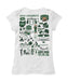 Ohio University Bobcats Hand Sketched Vive La Fete Impressions Artwork White Girls Cotton Short Sleeve Tee - Vive La Fête - Online Apparel Store