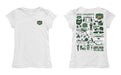 Ohio University Bobcats Hand Sketched Vive La Fete Impressions Artwork White Girls Cotton Short Sleeve Tee - Vive La Fête - Online Apparel Store