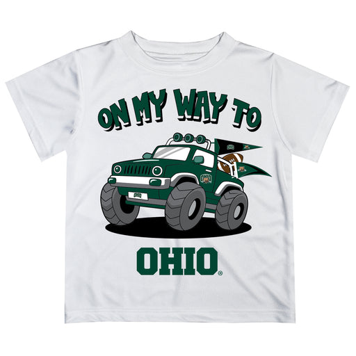 Ohio University Bobcats Vive La Fete Monster Truck Boys Game Day White Short Sleeve Tee