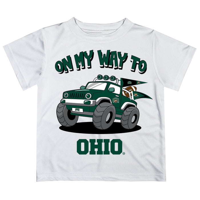 Ohio University Bobcats Vive La Fete Monster Truck Boys Game Day White Short Sleeve Tee
