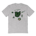 Ohio University Bobcats Hand Sketched Vive La Fete Impressions Icones Kids Grey T-shirt