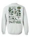 Ohio University Bobcats Hand Sketched Artwork Green Crewneck Sweatshirt for Women - Vive La Fête - Online Apparel Store